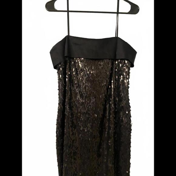 W by Worth Elegant Black Sequin Cocktail Dress NWT - Picture 3 of 11